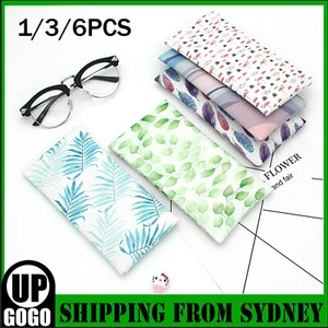 Mouth Snapped Sunglasses Eyeglass Glasses Case Soft Pouch Bag Pocket SpectacleAU - Picture 1 of 21