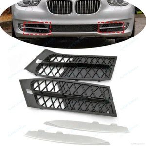 Pair Front Bumper Closed Cover Grille Fit For BMW 5' F07 GT GT535i 2010-2013 - Picture 1 of 9