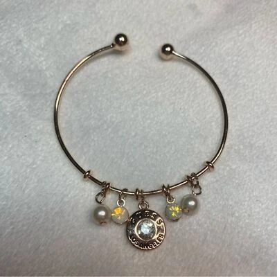 Подлинный GUESS розового золота подвеска жемчуг, стразы браслет - Изображение 1 из 4