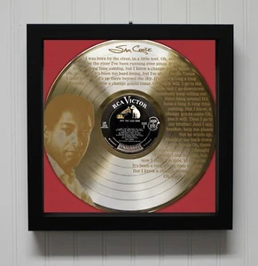 Sam Cooke - A Change Is Gonna Come Framed Etched LP Shadowbox - Picture 1 of 3