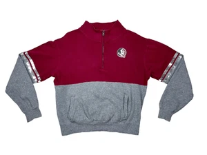 Colosseum Florida State FSU Cropped Spirit Jersey 1/2 Zip Sweatshirt Size Small - Picture 1 of 6