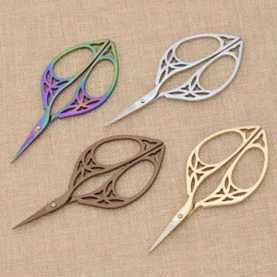 Tailor Sewing Embroidery Scissors Stainless Steel Cutter Craft Gifts Gold Silver - Image 1 of 4