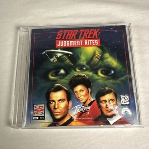 Star Trek: Judgment Rites (PC CD-ROM DOS, 1995) No Back Cover Insert Disc in VGC - Picture 1 of 2