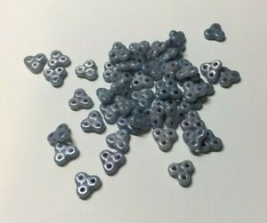 Trinity Beads 6x6mm - Blue Lustre - 5g bead weaving, jewellery making UK seller