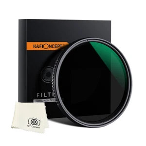 K&F Concept ND Neutral Density Filter ND8 ND2000 49/52/55/58/62/67/72/77/82mm - Picture 1 of 11