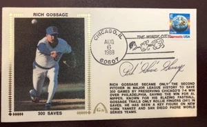 Goose Gossage Signed Gateway Cover FDC 300 Saves HOF - Picture 1 of 1