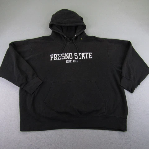 Vintage Fresno State Bulldogs Hoodie Mens XXL Black Pullover Sweater MV Sport ^ Cover