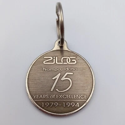 Vintage Zilog Microprocessors Keychain Nampa Idaho Key Fob Ring Tech Advertising - Image 1 of 4