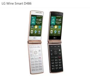 LG Wine Smart D486 Android 4G LTE 3.5" Flip Phone Wi-Fi GPS Radio 1GB RAM 4G ROM - Picture 1 of 13