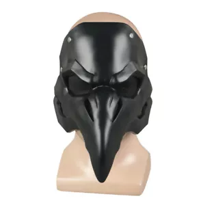 Cosplay OW Reaper Mask Nevermore Plague Doctor Bird Beak Mask Halloween Prop PVC - Picture 1 of 11