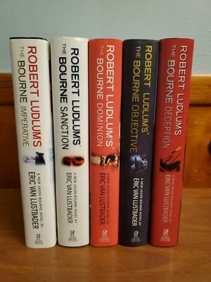 Jason Bourne Series HC 5 Robert Ludlum's by Eric Van Lustbader 1st Editions - Image 1 of 4