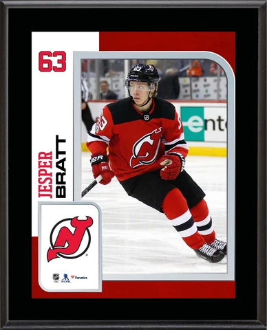 Jesper Bratt New Jersey Devils 10.5" x 13" Sublimated Player Plaque Cover