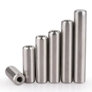Female Thread Cylindrical Pin Dowel Pins - A2 304 Stainless Steel φ5-φ12 - Picture 1 of 6