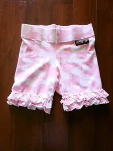 EUC Matilda Jane Good Hart Sugar Pie Pink Bow Ruffled Shorties Shorts 10 - Picture 1 of 3