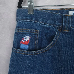 Big Boy Jeans Mens Medium Blue Baggy Loose Hip Hop Polar Skater Denim - Picture 1 of 19
