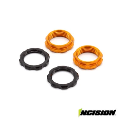 Incision IRC00518 S8E Machined Aluminum Spring Collars Orange - Image 1 of 2