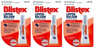 ✅ Blistex Lippenbalsam Lip Relief Cream Repair Care LSF 15 Lippenpflege 3x 6 ml✅ - Bild 1 von 1