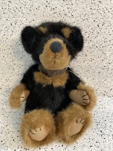 Boyds Bear "Rocky B. Barken" (dog with "studded" collar) Brown Black - Picture 1 of 6