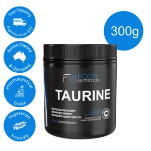 Taurine Powder 300g, Unflavoured, Pharma Grade, Trusted Premium Quality Product - Picture 1 of 8