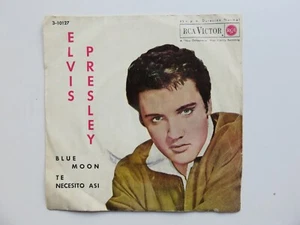 ELVIS PRESLEY 1962 SPANISH 45 BLUE MOON ( LUNA AZUL ) - Bild 1 von 6
