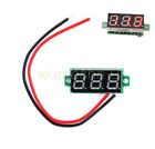 0.28" Red  2 Wire Mini Dc Digital Panel Voltmeter Panel Mount Led Voltage M