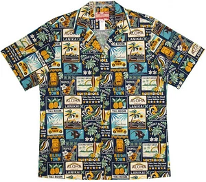 Hawaii State Locations Men's Hawaiian Shirt - Picture 1 of 4