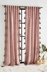 Anthropologie Mindra Curtain Pink Curtain - 50" by 108"