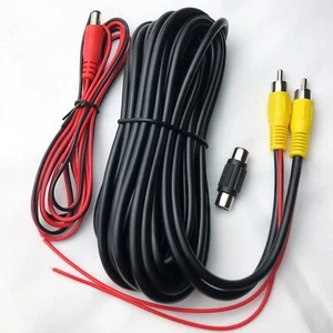 20' Car Video RCA Extension Cable Auto Rear View Backup Parking Camera Wire Cord - Picture 1 of 7