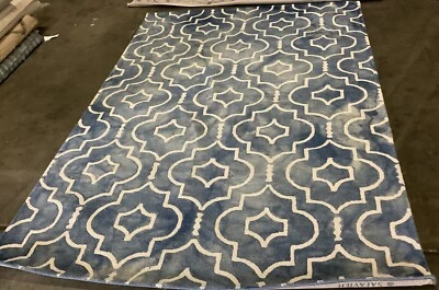 BLUE / IVORY 6'-0" x 9'-0" Broken Thread Rug, Reduced Price 1172674413 DDY538K-6 - Image 1 of 4