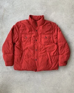 Vintage POLO By Ralph Lauren Red Goose Down Puffer Jacket L UNISEX - Bild 1 von 7