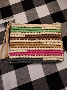 New with Tag!! Time and Tru Beach Pouch Wristlet - Picture 1 of 4