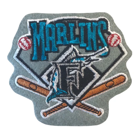 1993 ERA FLORIDA MARLINS MLB BASEBALL VINTAGE 3.5" CROSSED BATS TEAM PATCH Cover