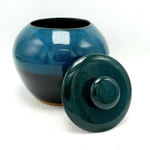 Cremation Urn Ash Sm Adult Child Pet 70 cu inch Green Teal Black Ceramc Funeral - Picture 1 of 8