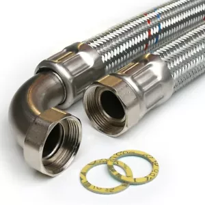 Tubo blindato DN32 tubo flessibile 1 1/4"" ÜM x 1 1/4"" ÜM arco riscaldamento da 30 cm a 2 m - Foto 1 di 1