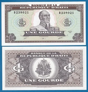 Haiti 1 Gourde 1989 P 253 UNC - Picture 1 of 1