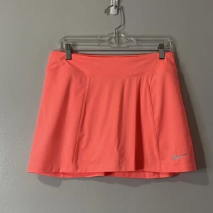 NIKE Precision Knit Golf Skort Medium Neon Orange Pink NEW Tennis Athleisure - Picture 1 of 8