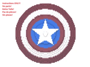 LEGO Captain America`s Schild Bauanleitung NUR ANLEITUNG OHNE STEINE - Bild 1 von 7