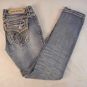 Rock Revival Kai Capri verzierte Klappe Taschenjeans Damen Größe 24 - Bild 1 von 9