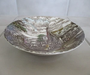 WOOD & SONS The Post House English Ironstone 8 1/4" Round Vegetable Bowl England - Picture 1 of 4