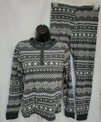 Juego de salón para dormir H&M para mujer talla M gris mediano blanco NUEVO Foto 1 de 4