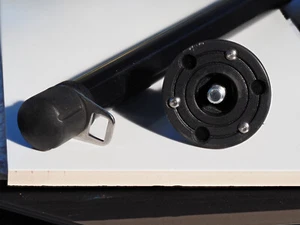 PARTS - Manfrotto 458B  centre shaft with mount for head - repair yours. HEAVY! - Bild 1 von 2