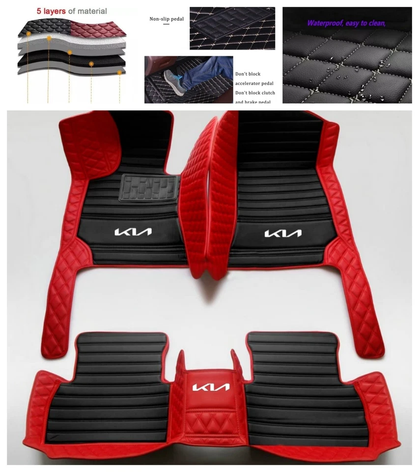Подходит для KIA всех моделей автомобиля напольные коврики водонепроницаемые ковры всепогодные передние и задние - Изображение 1 из 4