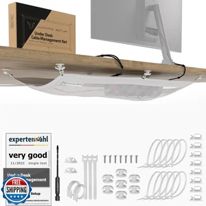 Cable Management net - Under Desk Wire Management - Flexible Under Desk Cable - Picture 1 of 5