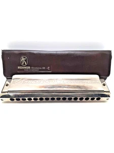Hohner 64 Chromonica 280-C – Mundharmonika C-Dur | 12 Kanäle | Vintage in Etui - Picture 1 of 7