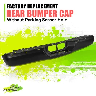 Factory Style Primed Black Steel Rear Bumper Face Bar for Toyota Tundra 00-06 - Image 1 of 4