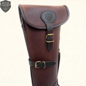 Leder Flinten Schuber Latigo Braun Custom Jagd Waffentasche | Gewehretui Geschenk. - Bild 1 von 6