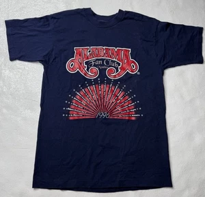 Vintage 1996 Alabama Band Fan Club T-Shirt Größe Large doppelseitig Einzelnaht - Bild 1 von 11