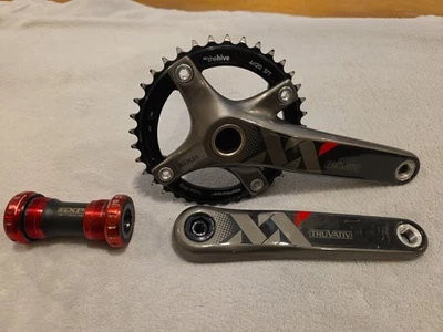 Sram XX Truvativ GXP 175mm Crankset W/ 37T E*thirteen Chainring & Bottom Bracket - Image 1 of 4