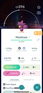Pokemon TRADE - Shiny Murkrow von 2019! Garantiert Glück! 30 Tage Freundschaft - Bild 1 von 1