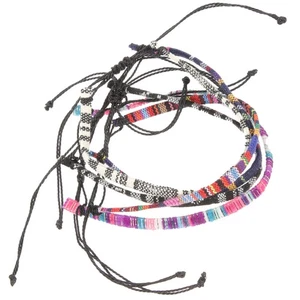 5 Piezas Pulsera Tobillera Playa Miss Hombres y Mujeres Cuerda Hecha a Mano Joyería para - Imagen 1 de 12